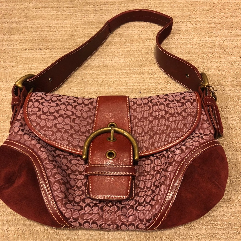Coach burgundy purse